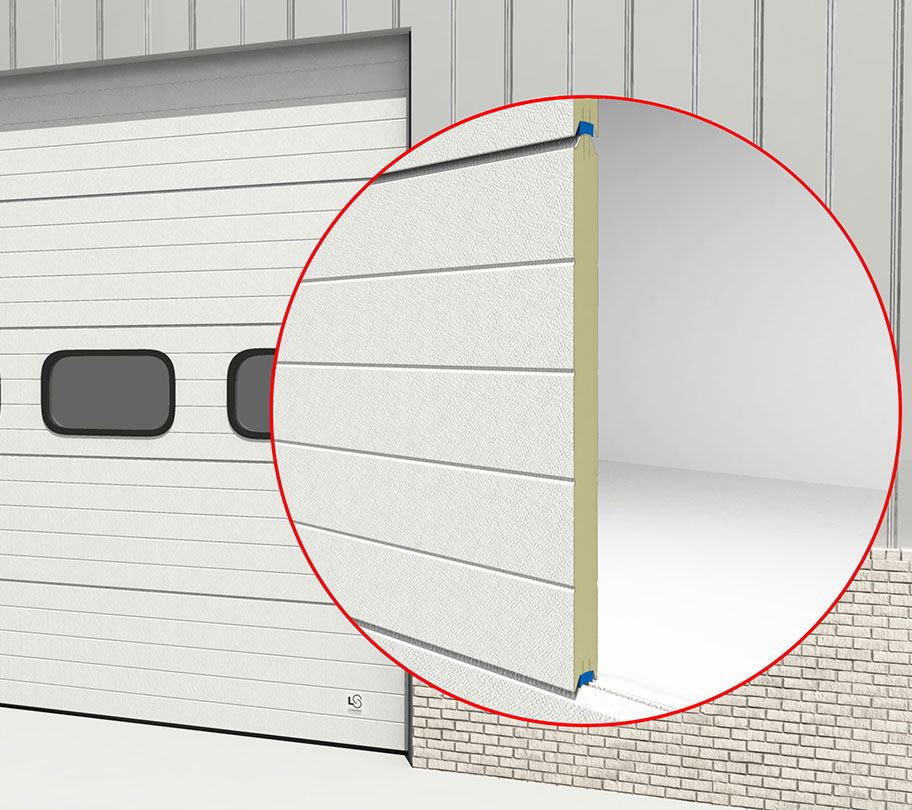 Het Standaard yabo亚搏官网Loading Systems Industriedeuren Paneel Van 40mm