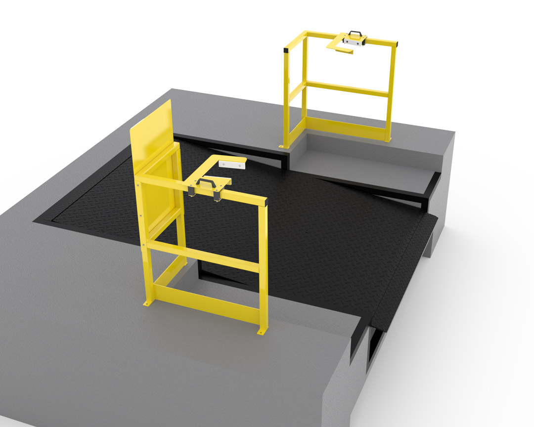 屏蔽阶梯码头的下方部分